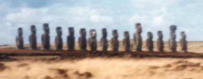 Moai out of focus