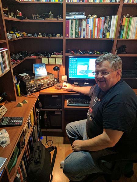 Operating as HK3/WJ2O in Bogotá, Colombia at the QTH of Rob- HK3CW.