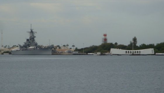 Battleship row at Ford Island