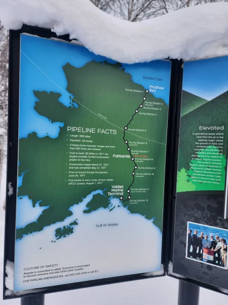 We saw the Alaskan Pipeline this morning.