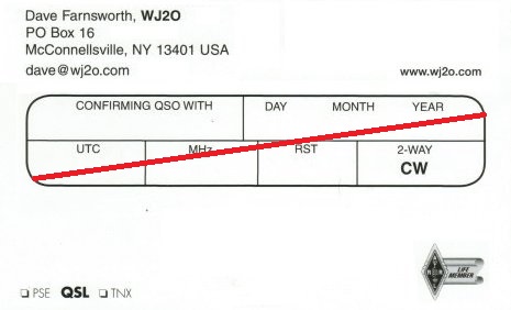 LY/WJ2O QSL Card back