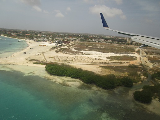 landing into Bonaire