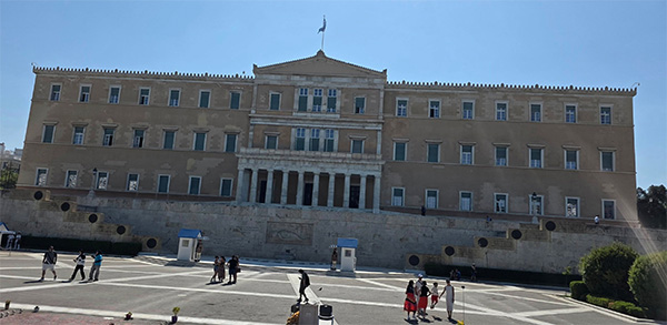 Greek Parliament and the monument to the unknown soldier