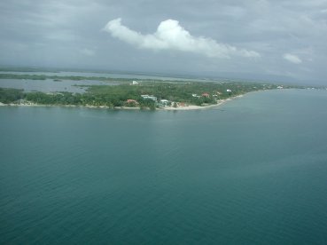 The village of Placencia from the air