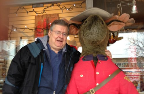 Dave with moose