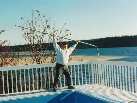 Dave clowning around in Sept-Îles