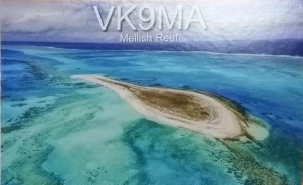 VK9MA QSL Card front