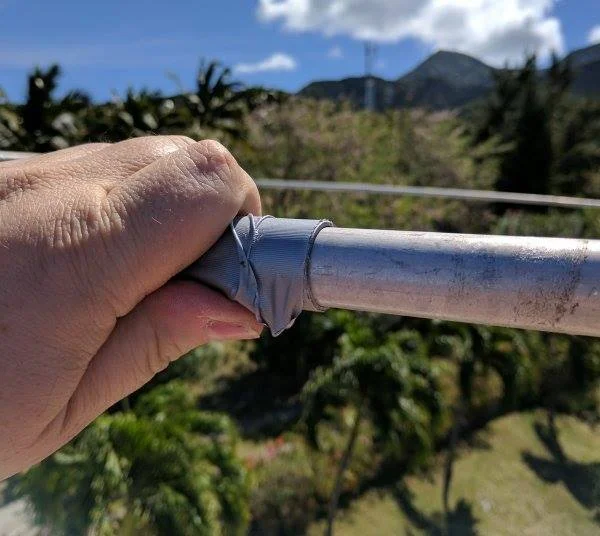 Now we're down to about 2:1. What's this duck taped joint?