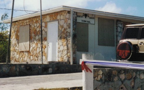North Caicos Airport entrance