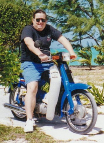 Dave WJ2O riding a bike
