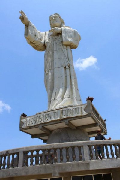 Jesus statue in San Juan del Sur
