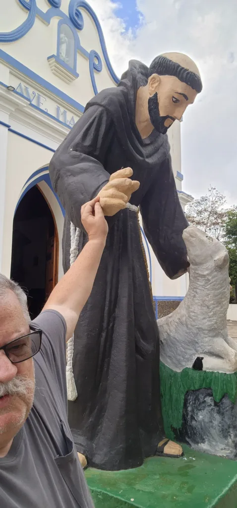 Helping this guy down.