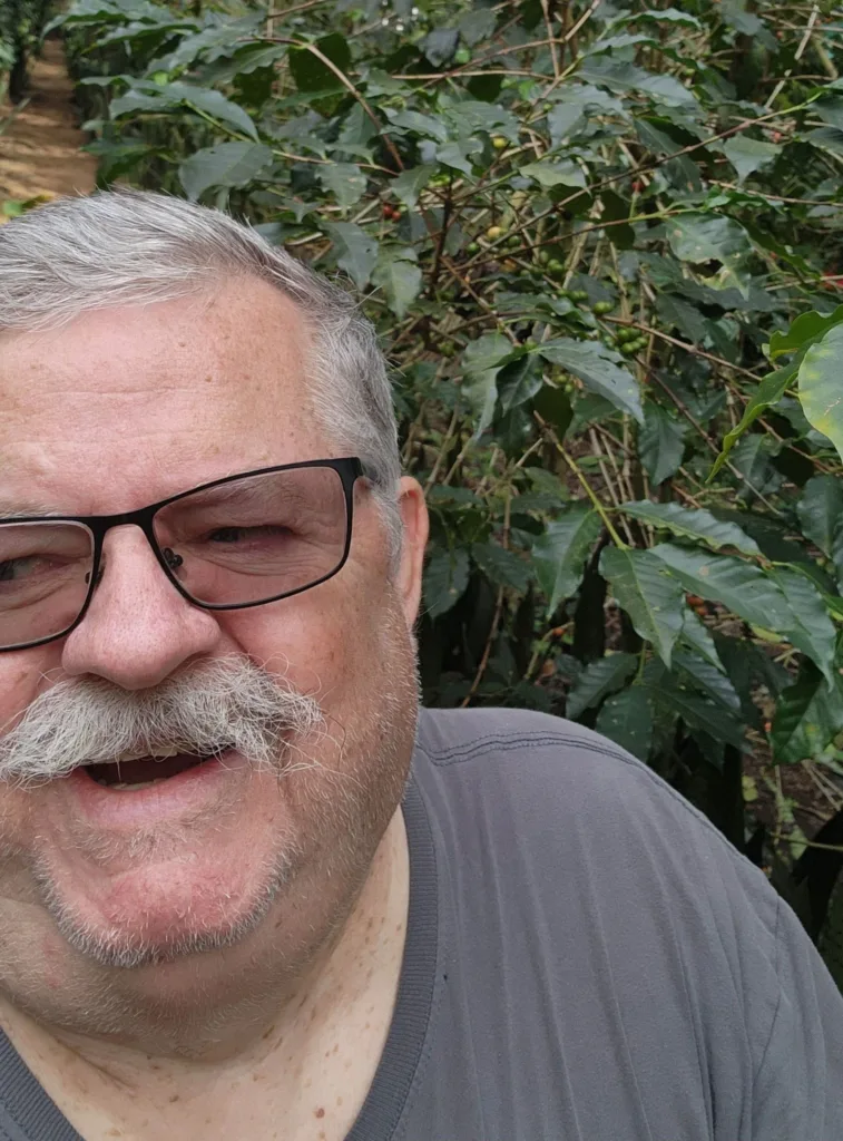 Of all the people, Juan Valdez asked me to pick the coffee beans.